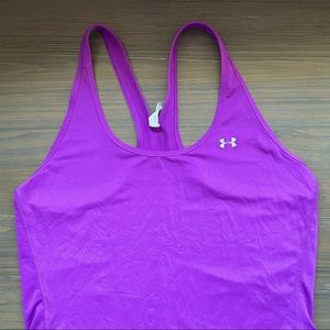 Purple Under Armour heat gear racer back tank